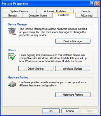 My Computer - Properties - Device Manager